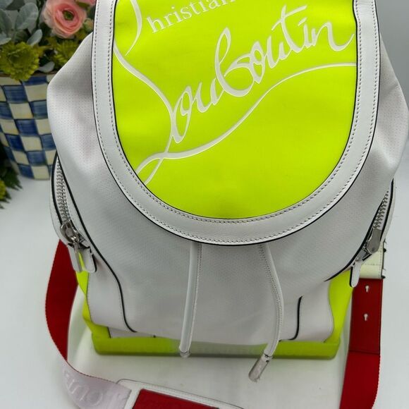 Unisex Christian Louboutin explorafunk leather backpack made in Italy NWT - Picture 4 of 14